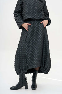 Gershon Bram Vered Skirt, black midi, at LiLi The First boutique Washington DC