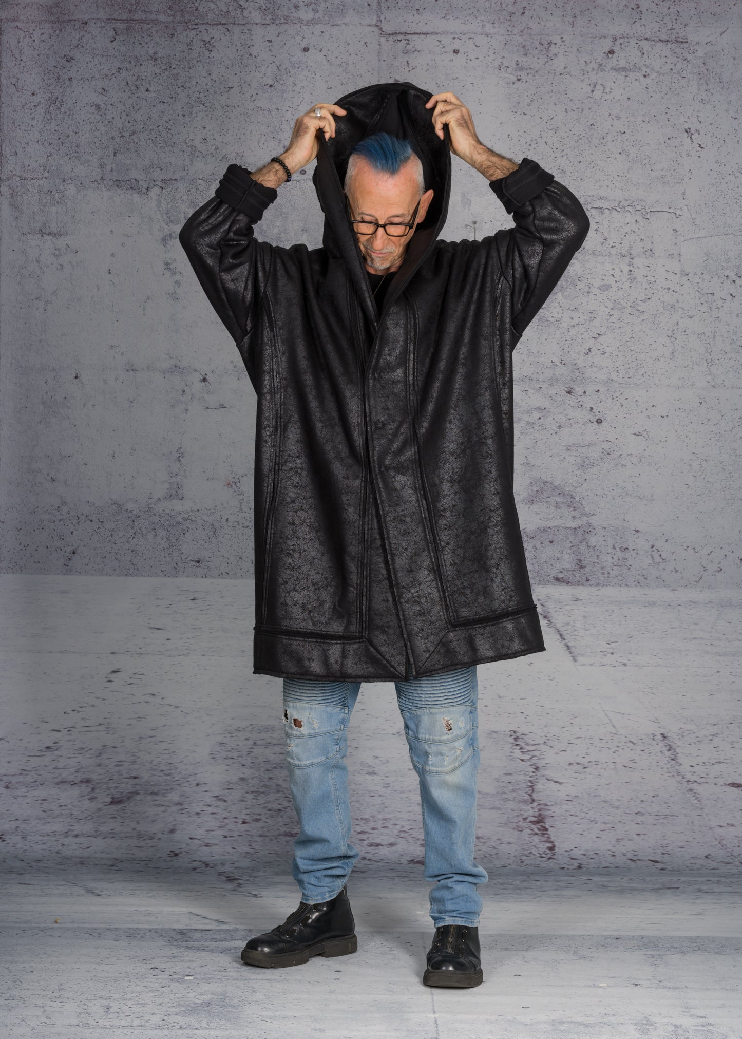 LiLi The First boutique - David's Road Faux Leather Coat