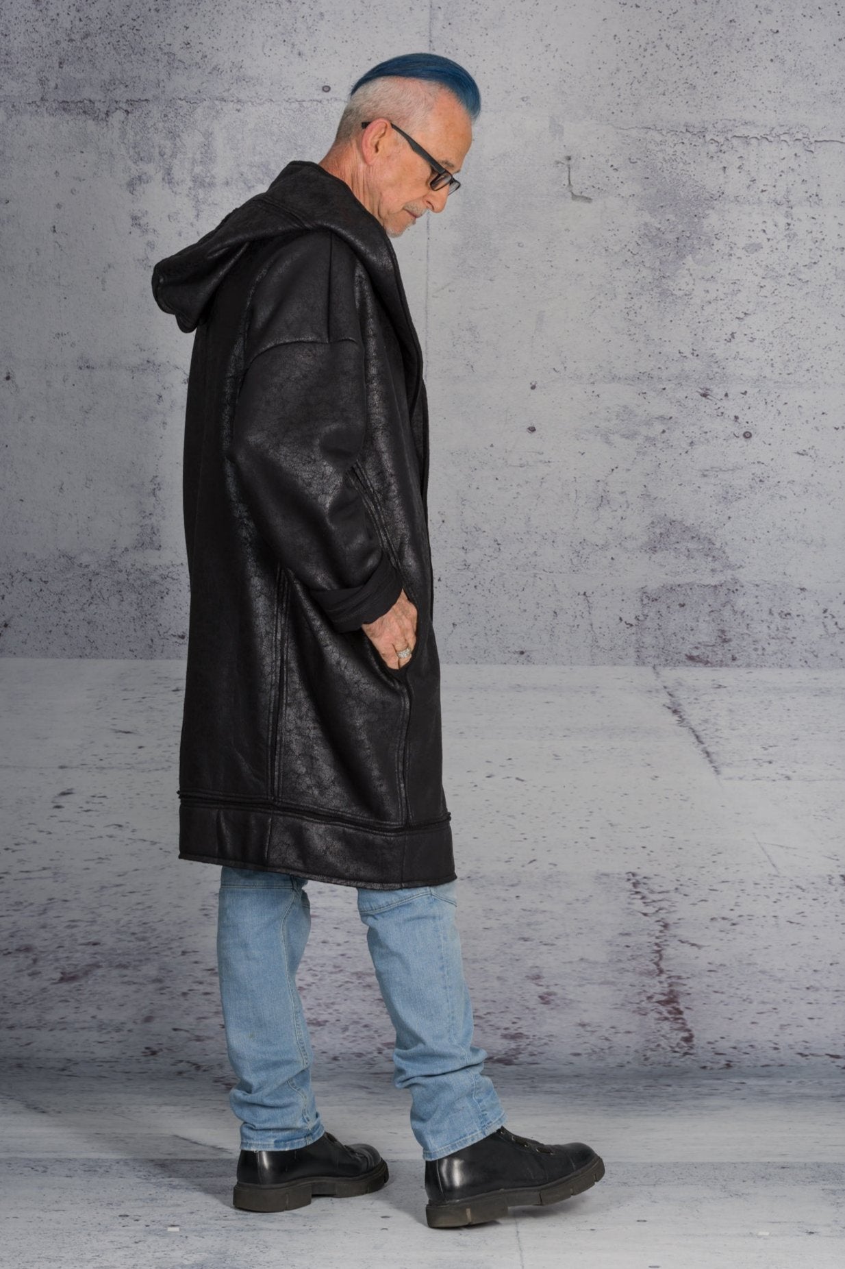 LiLi The First boutique - David's Road Faux Leather Coat