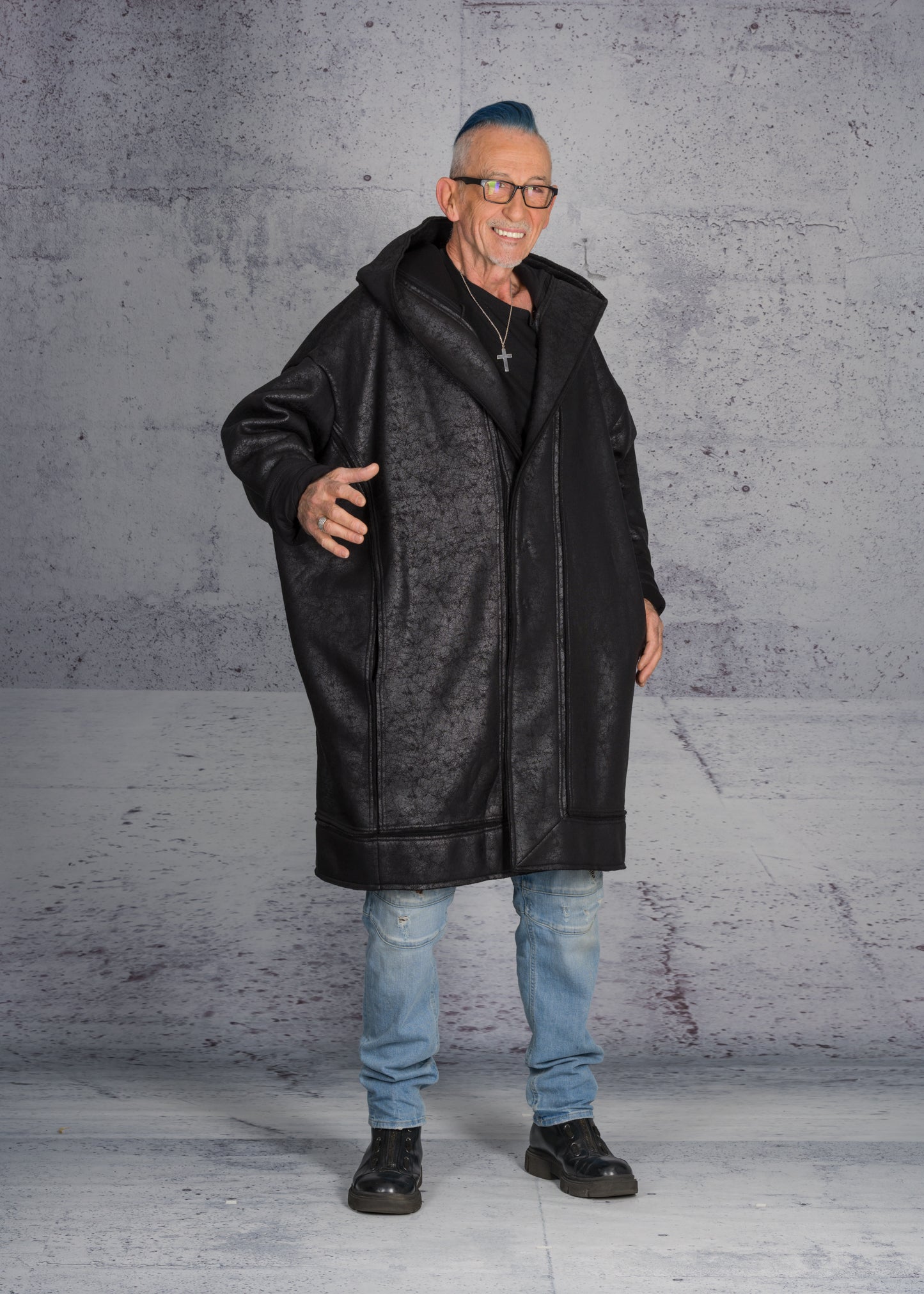 LiLi The First boutique - David's Road Faux Leather Coat