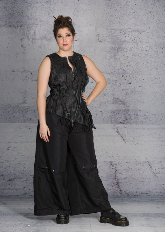 Link Croatia - Wide leg Black Lara Pants