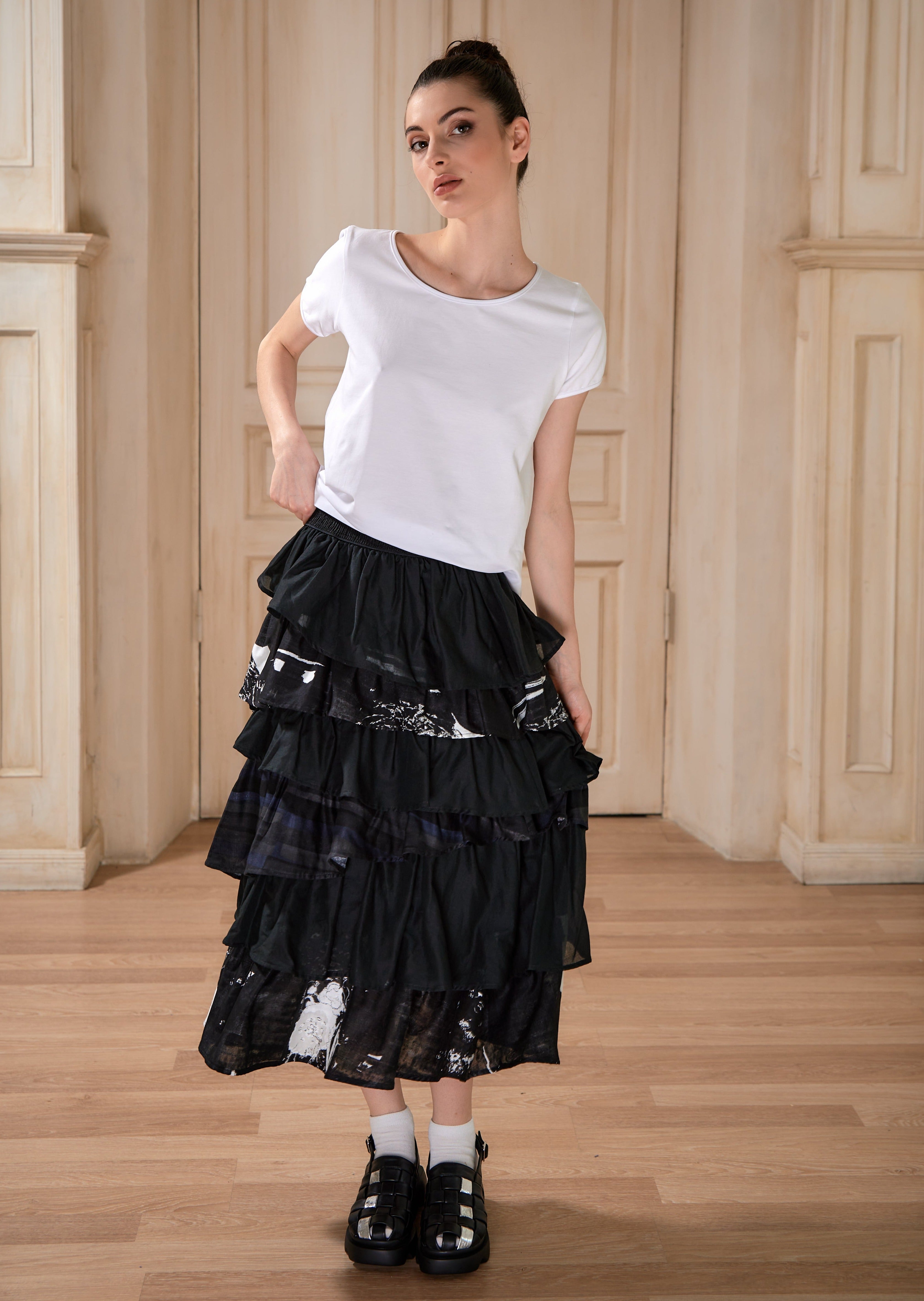 NY77 Design - Satran Ruffle Skirt