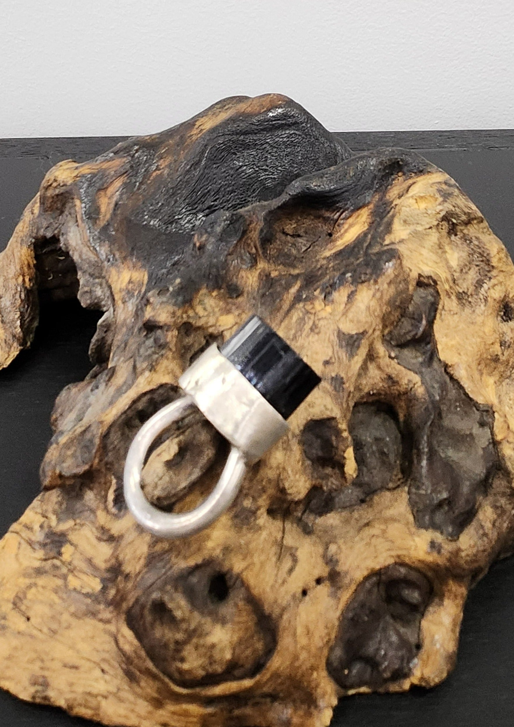 BLACK TOURMALINE  RING