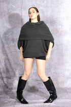 ANARKH - cashmere - sweater - dress - cowl neck - green