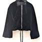 Amelia Black Velvet Bomber Jacket