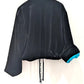 Amelia Black Velvet Bomber Jacket