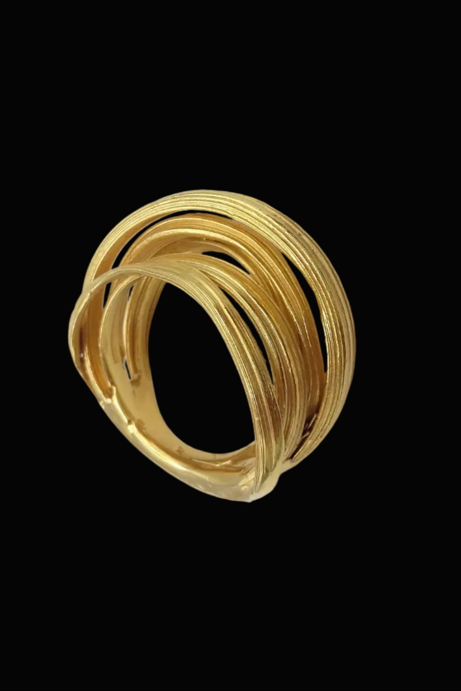 Anna Zeibig men gold twisted ring