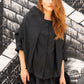 Statement architectural shirt, a piece of art to wear for a  black tie event or with jeans.  