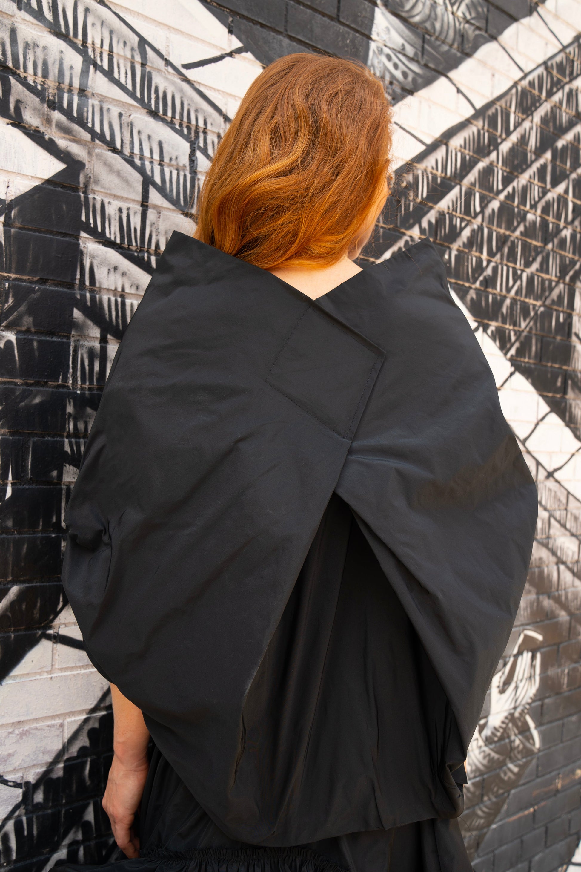 Statement architectural shirt, a piece of art to wear for a  black tie event or with jeans.  