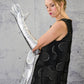 Aristide silver leather long gloves - LiLi The First boutique Washington DC