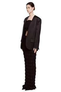 Asparagus - Tube Dress - Tube Skirt - Elastic - Black