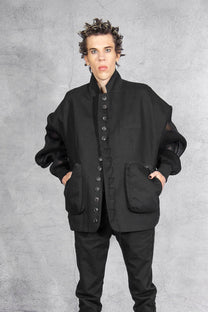 Asparagus Korea - Jacket - denim - oversized - black - statement
