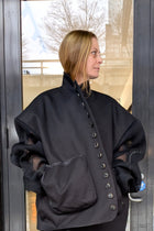 Asparagus Korea - Jacket - denim - oversized - black - statement