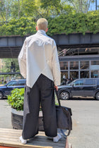 Asparagus Korea - shirt blouse - oversized- button-down -white