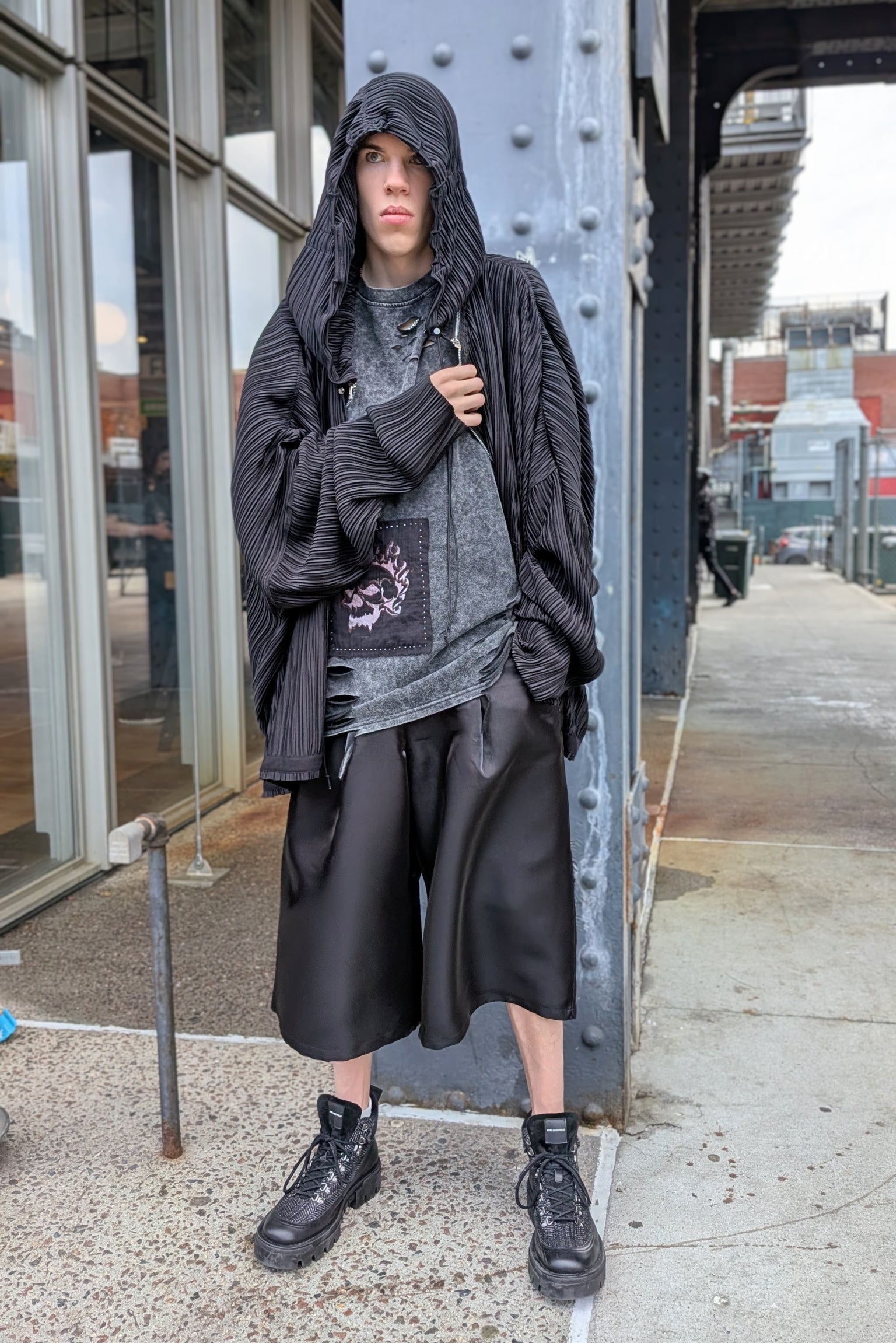 Asparagus Korea Jacket - Pleats - LiLi The First boutique Meatpacking NYC