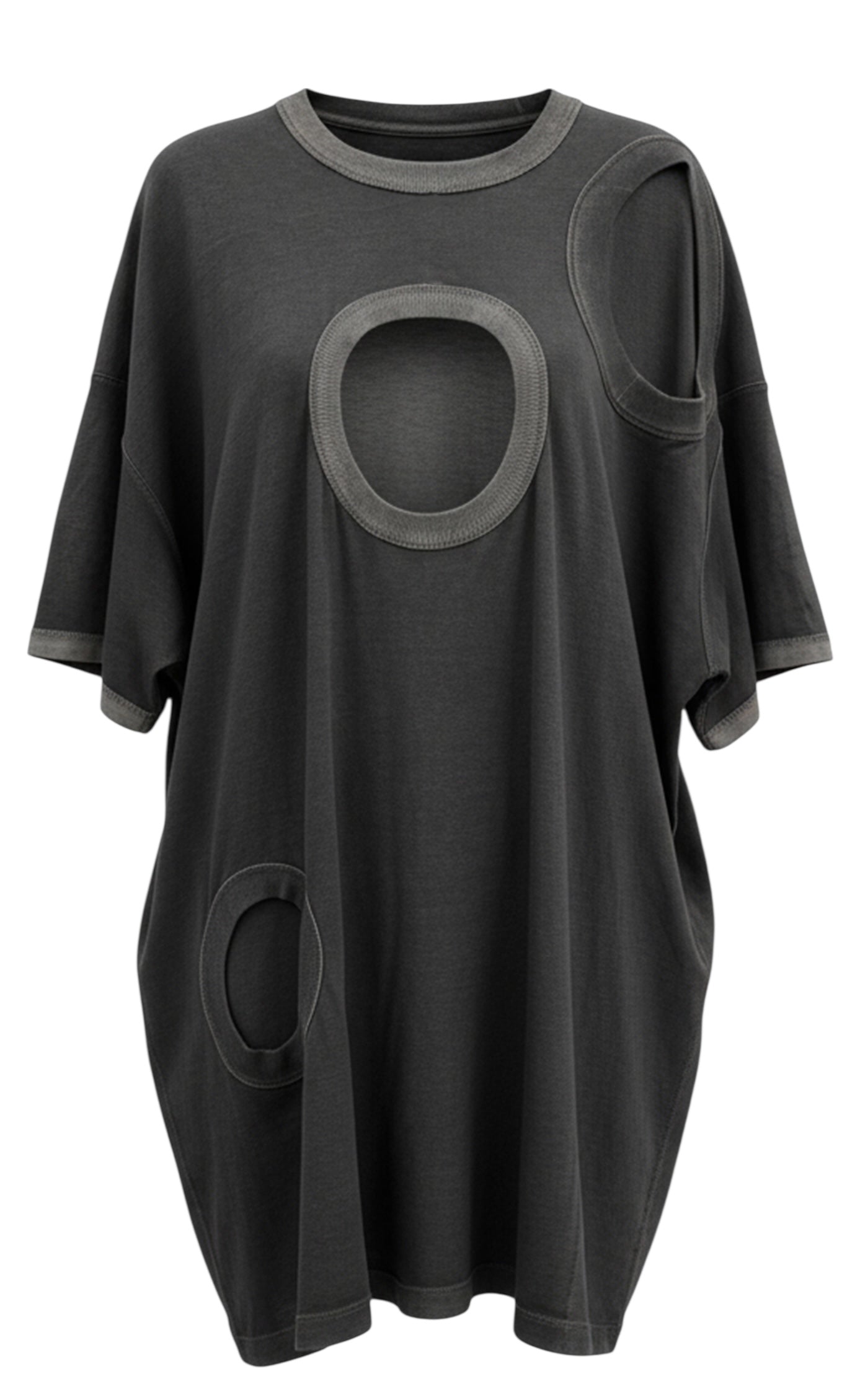 Asparagus Korea holes tunic shirt cotton