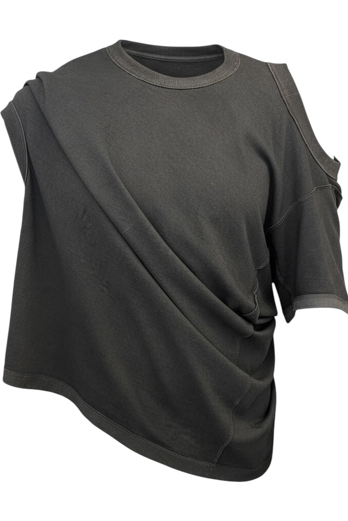 Asparagus Korea holes tunic shirt cotton