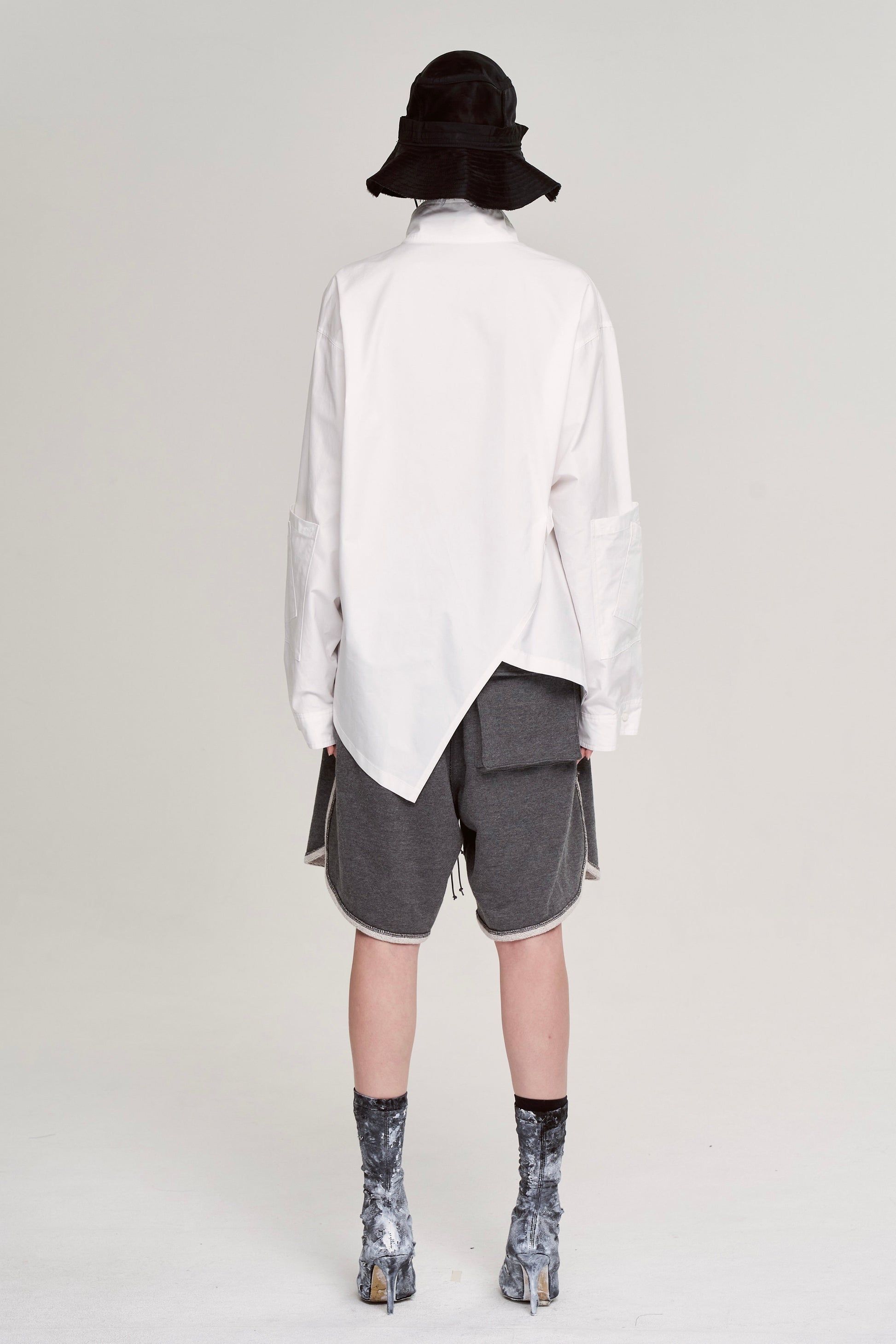 Asparagus Korea oversized White Shirt