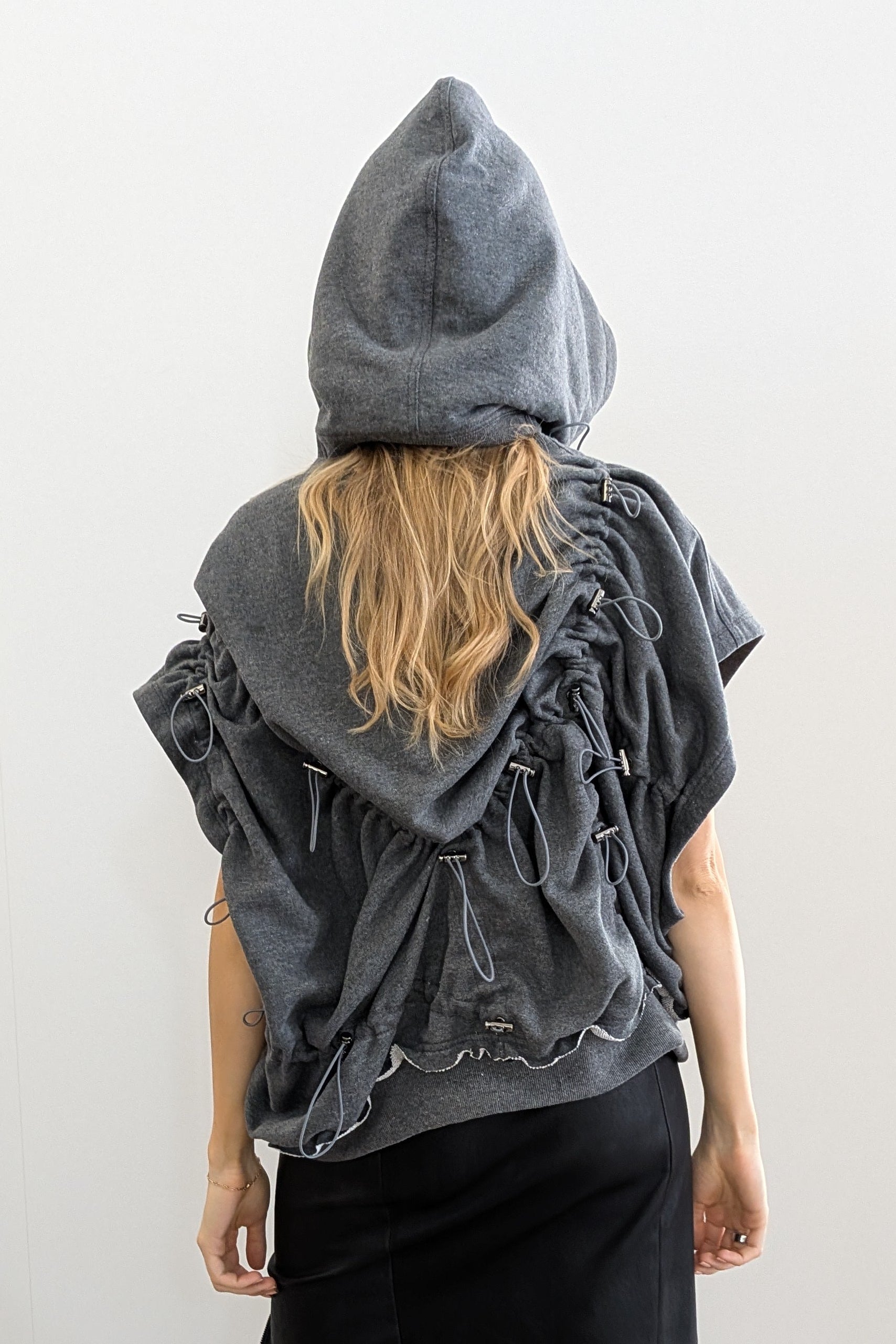 Asparagus Nami Sweatshirt Vest - At LiLi The First boutique NYC Meatpacking