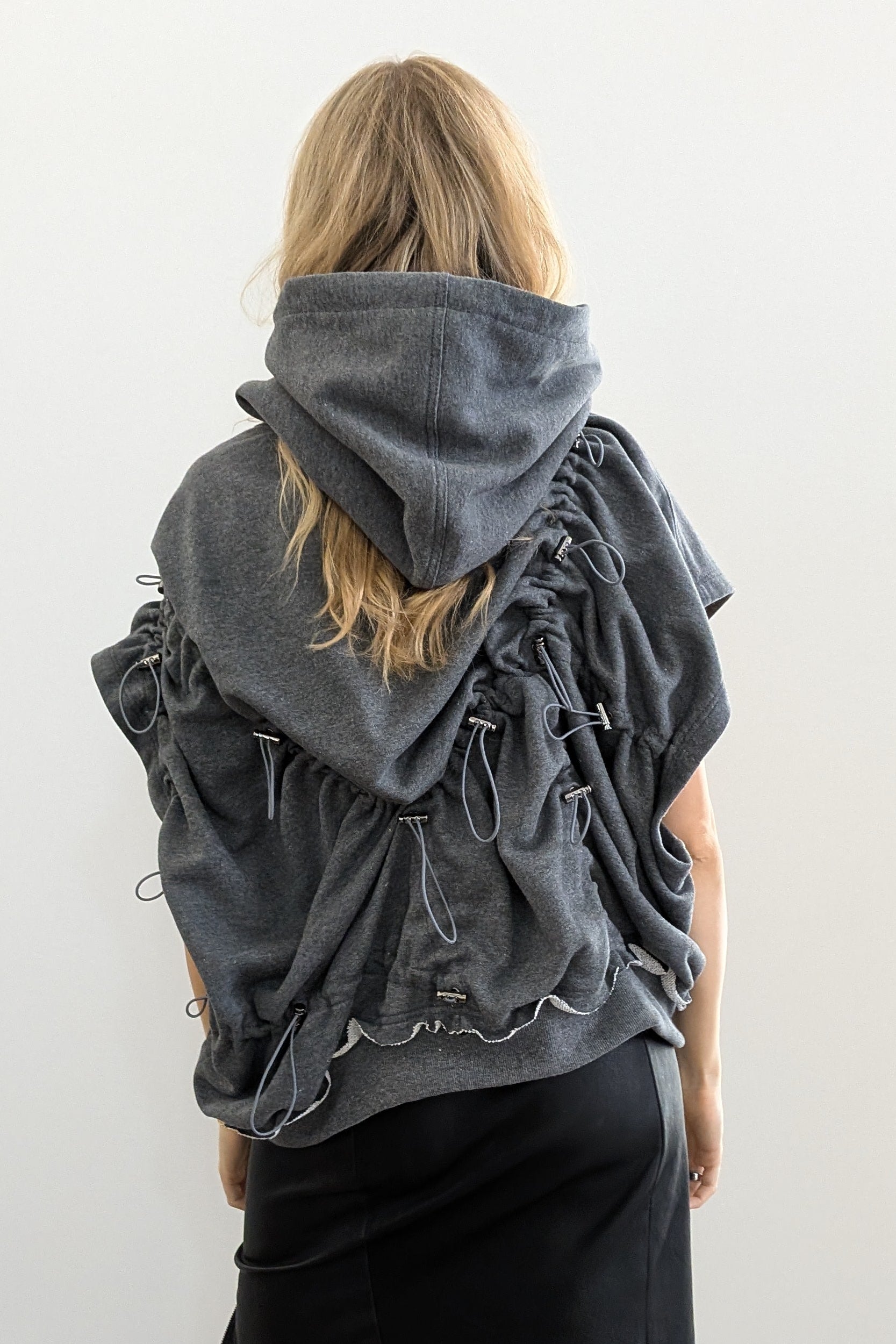 Asparagus Nami Sweatshirt Vest - At LiLi The First boutique NYC Meatpacking