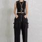 Asparagus Songdo wide leg black Pleated Pants - LiLi The First boutique NYC