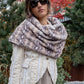 Barbara Bologna Patterned Faux Fur Capelet - Lili the First Boutique NYC