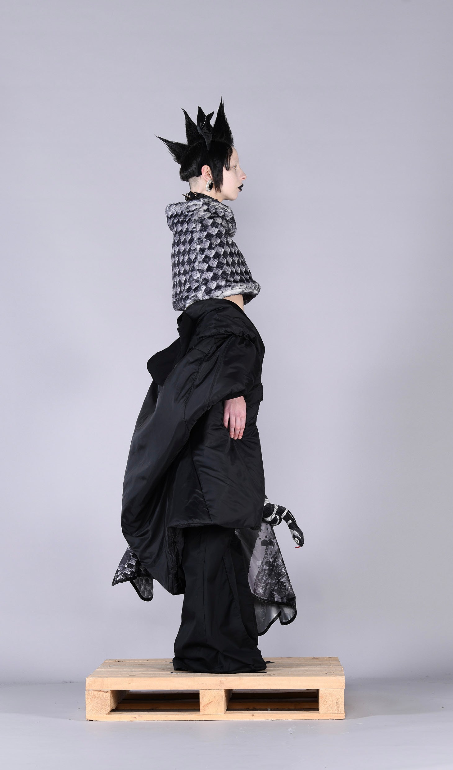 Barbara Bologna Sele Check Capelet - LiLi The First NYC and Washington DC