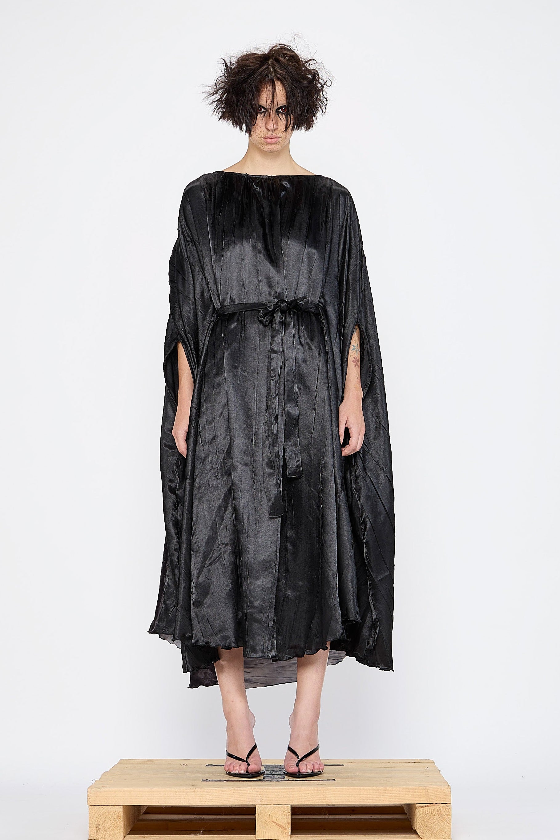 Barbara Bologna - Dress - Cape - Midi - Black