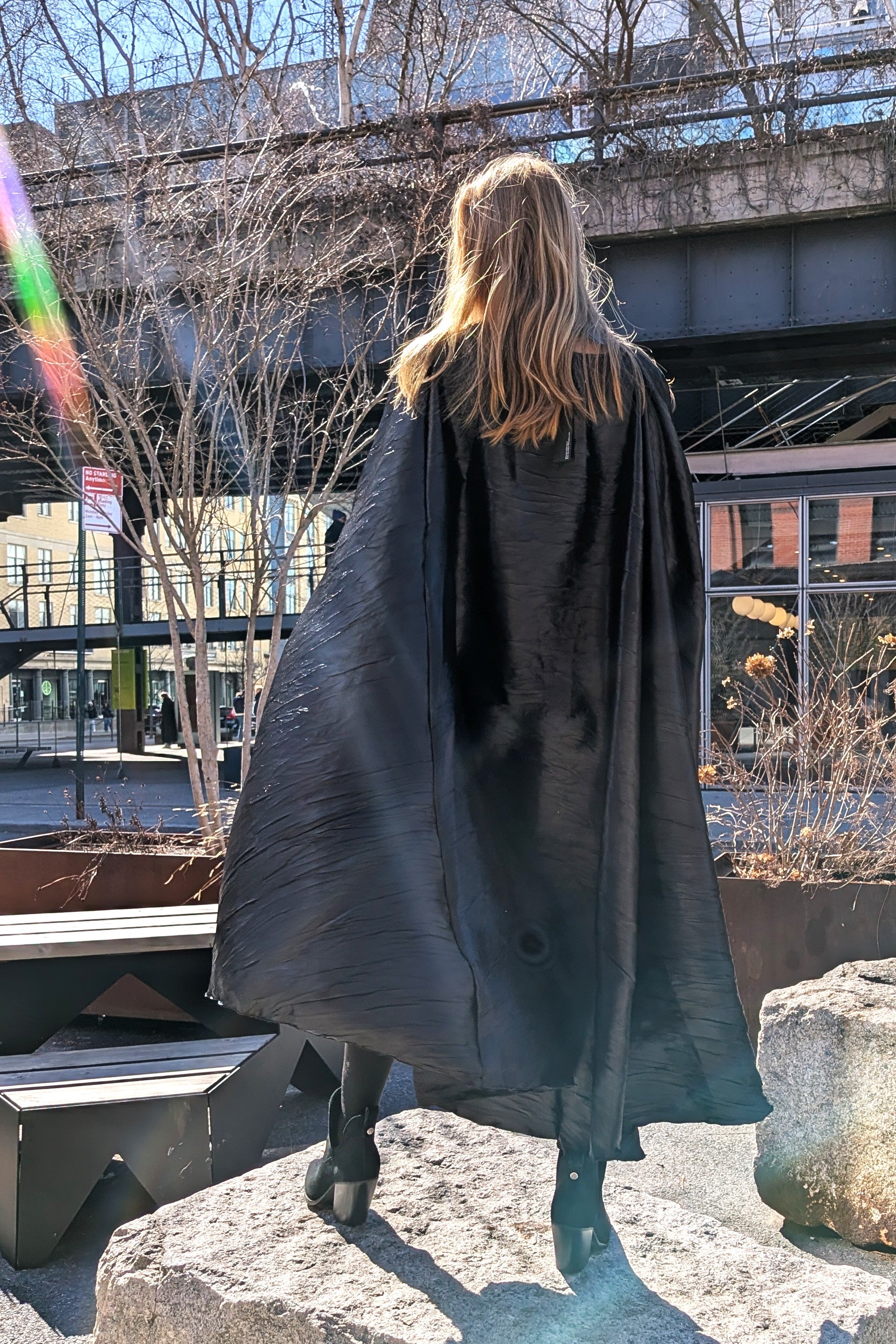 Barbara Bologna - Dress - Cape - Midi - Black