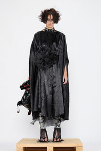 Barbara Bologna - Dress - Cape - Midi - Black