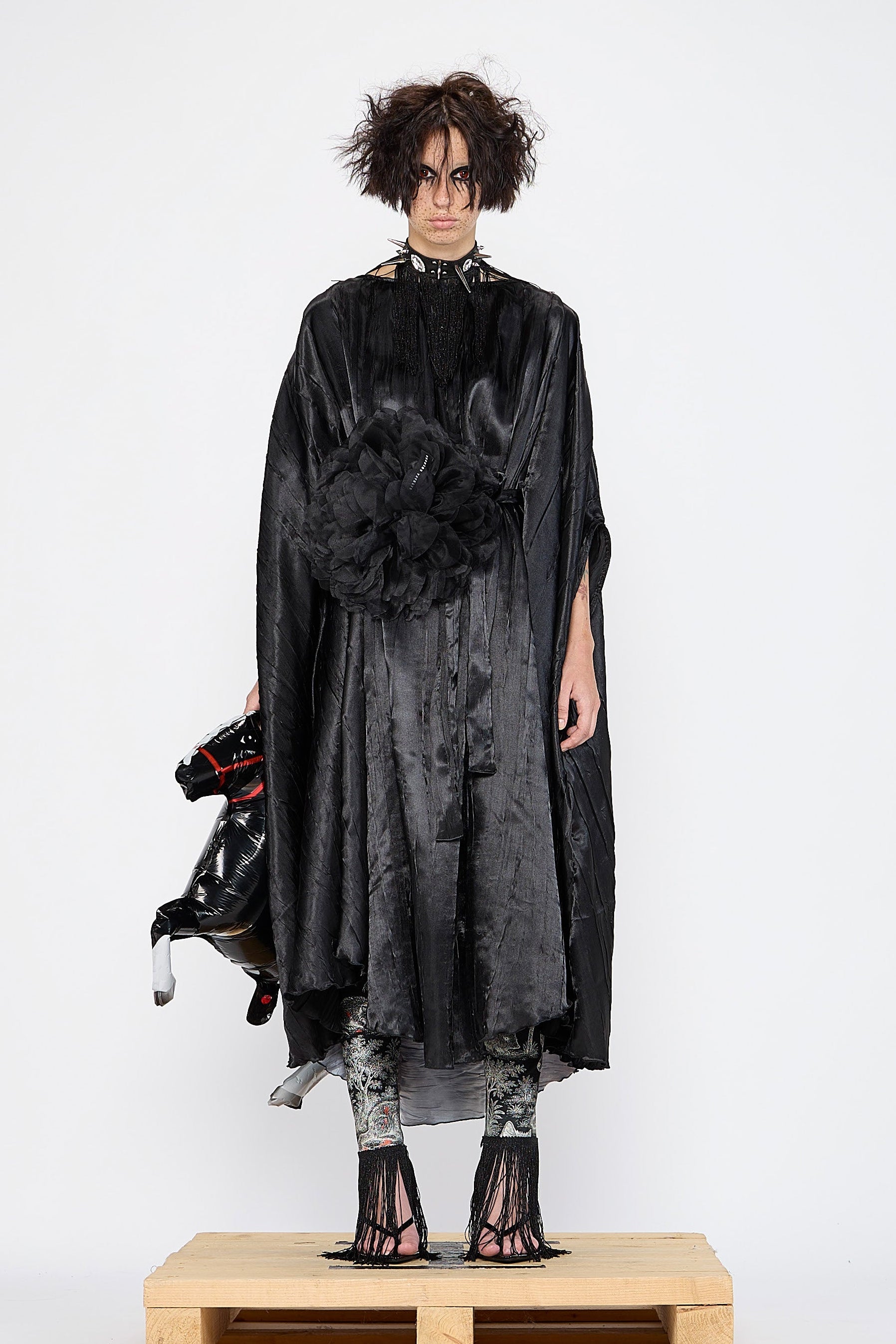 Barbara Bologna - Dress - Cape - Midi - Black