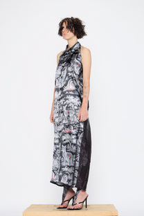 Barbara Bologna - Dress - Halter neck, maxi, optional sleeves, animal print