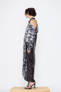 Barbara Bologna - Dress - Halter neck, maxi, optional sleeves, animal print