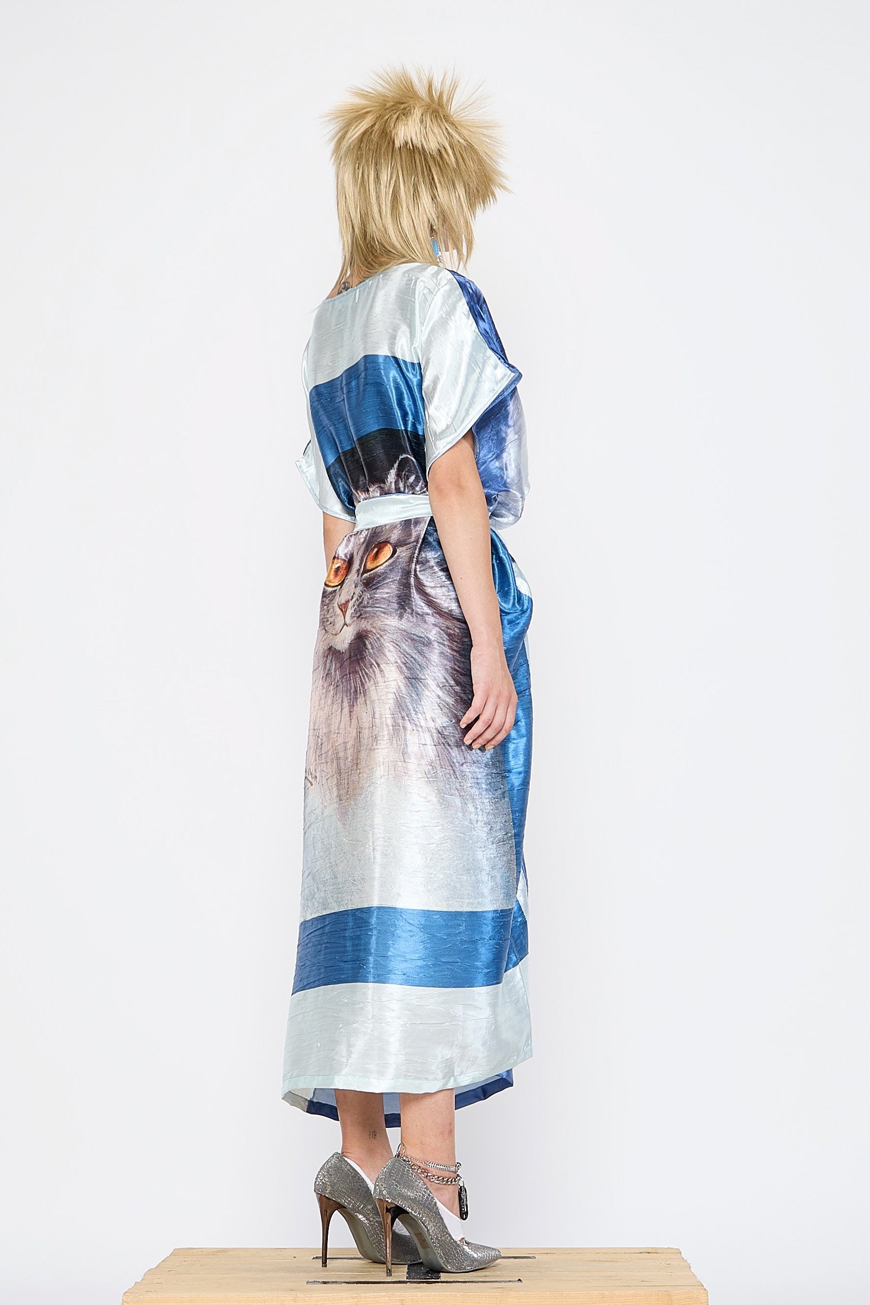 Barbara Bologna - Dress - Oversized Cat Face print