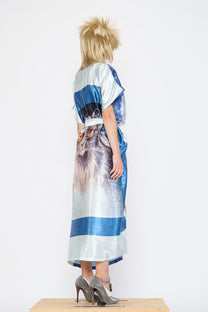 Barbara Bologna - Dress - Oversized Cat Face print