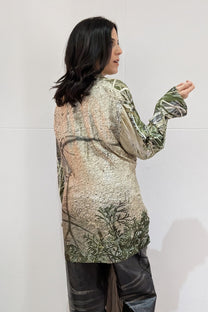 LiLi The First NYC - Barbara Bologna jungle print button-down shirt