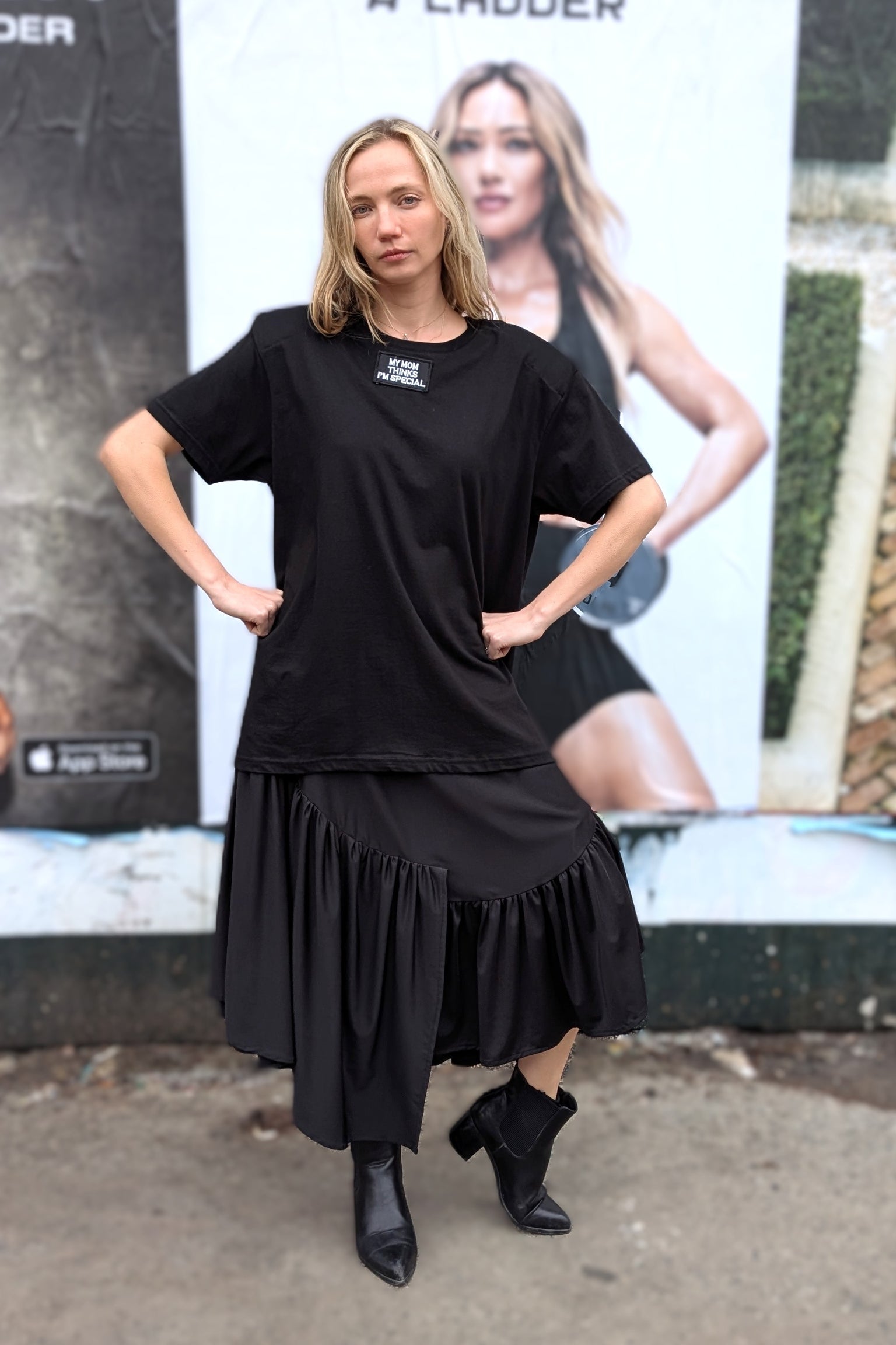 Barbara Bologna - Skirt - ruffle - Black - Midi