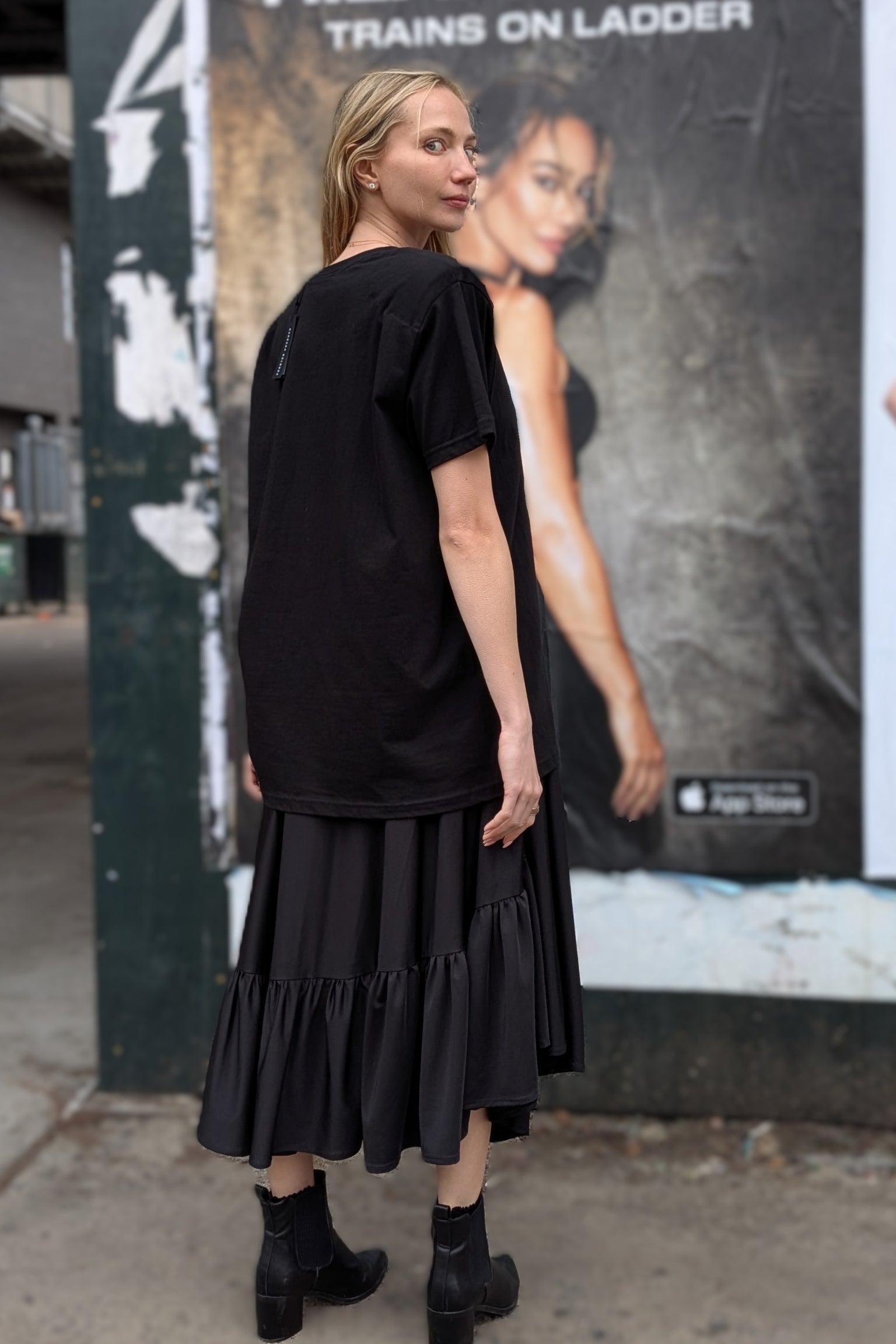 Barbara Bologna - Skirt - ruffle - Black - Midi