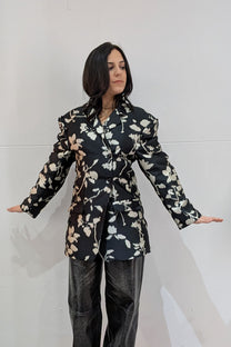 Barbara Bologna Lucca Jacquard black and white Jacket, at LiLi The First boutiques in NYC and Washington DC