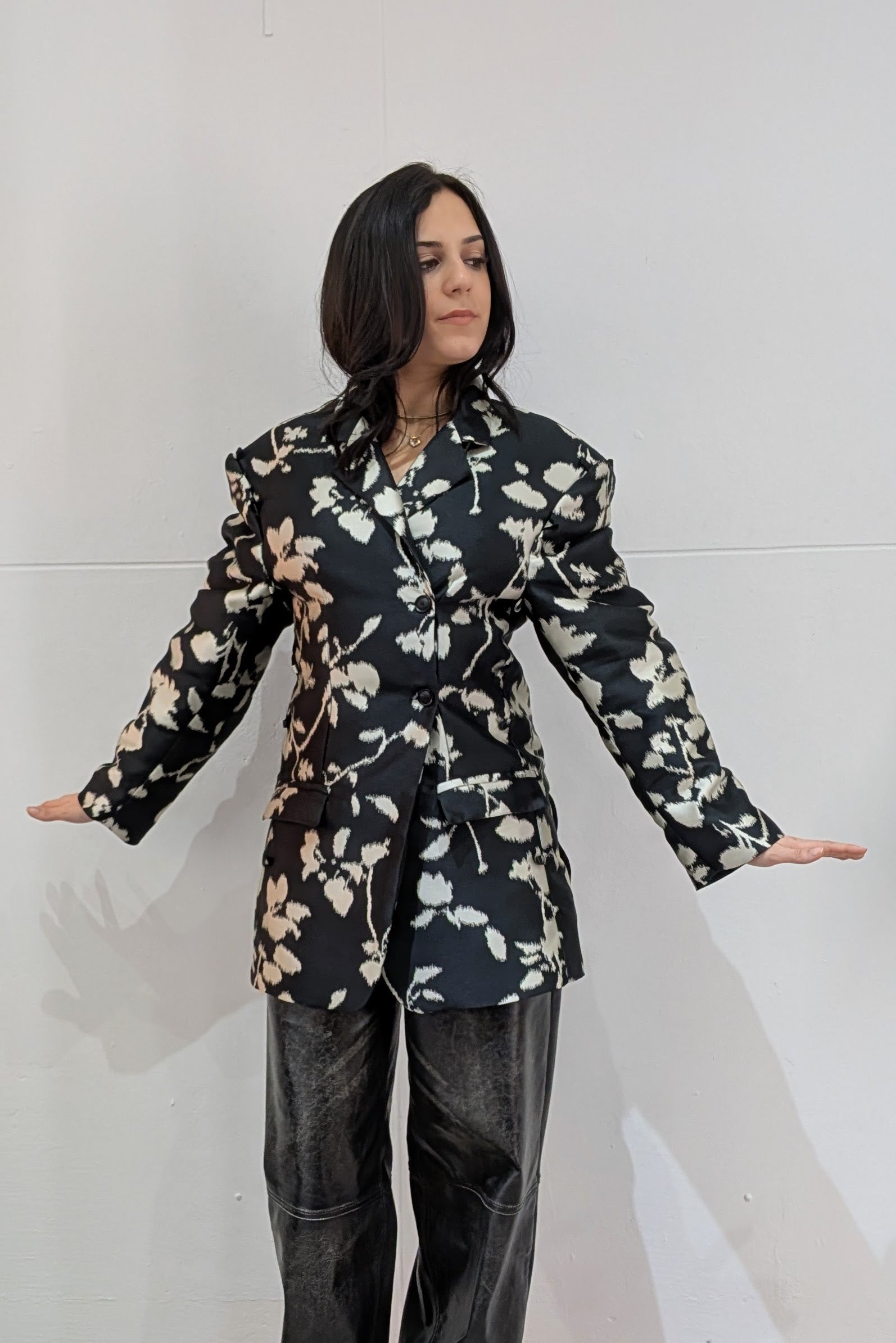Barbara Bologna Lucca Jacquard black and white Jacket, at LiLi The First boutiques in NYC and Washington DC
