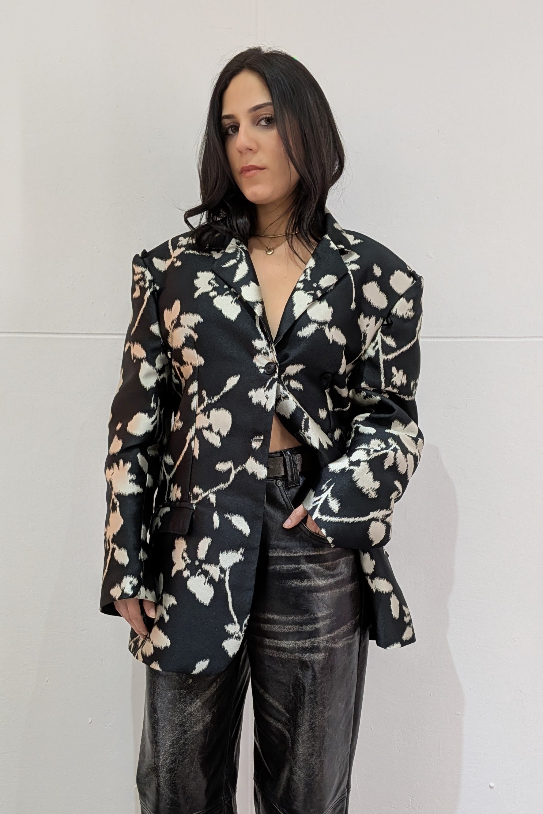 Barbara Bologna Lucca Jacquard black and white Jacket, at LiLi The First boutiques in NYC and Washington DC
