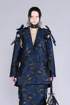 Barbara Bologna Catania  jacquard blue Jacket - At LiLi The First boutiques in Ny and Washington DC