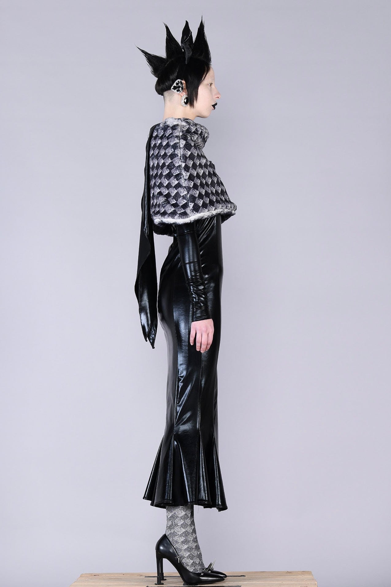 Barbara Bologna Sele Check Capelet 