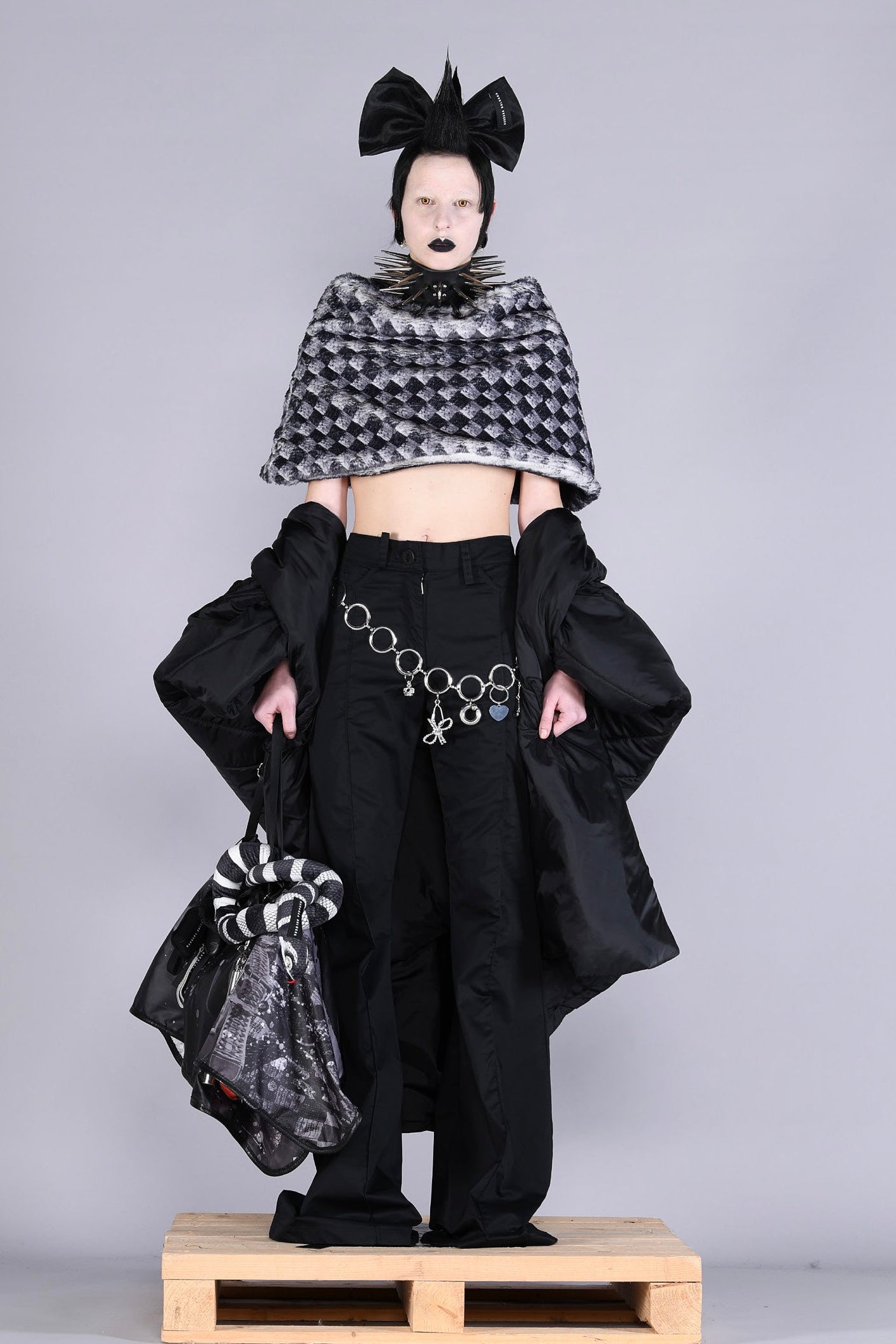 Barbara Bologna Sele Check Capelet - LiLi The First NYC and Washington DC