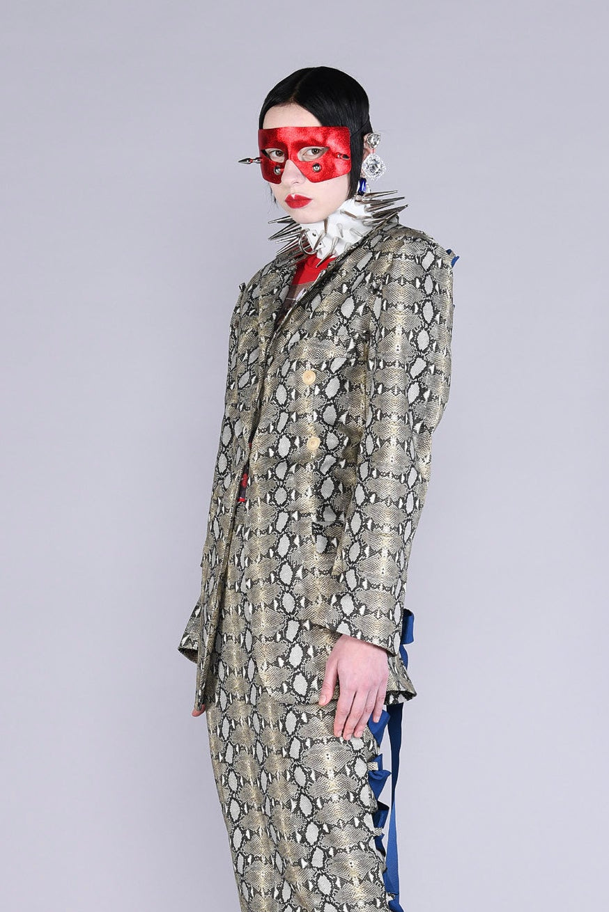 Barbara Bologna Snake Print Rimini Jacket