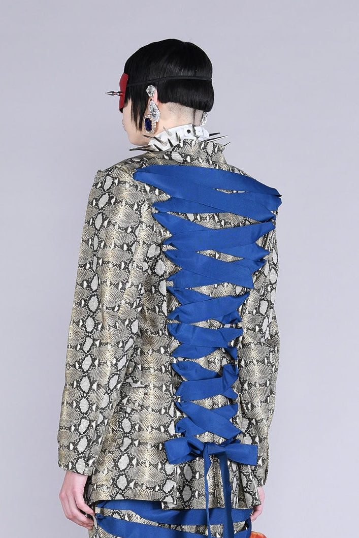 Barbara Bologna Snake Print Rimini Jacket