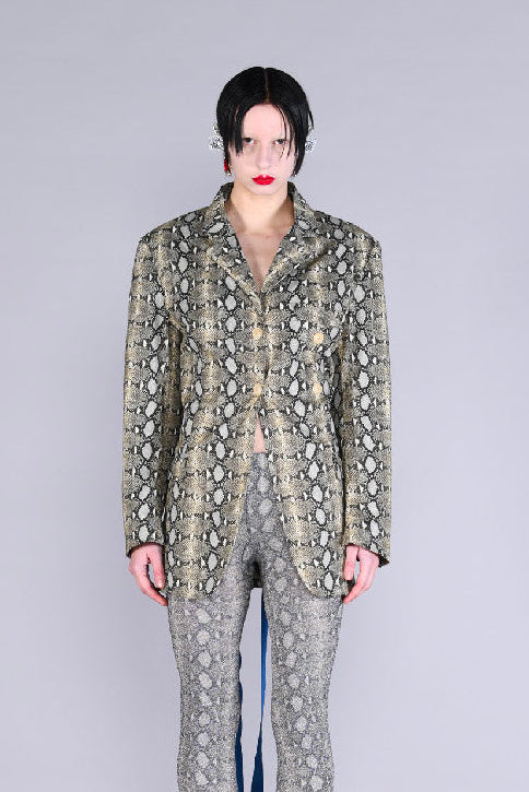 Barbara Bologna Snake Print Rimini Jacket