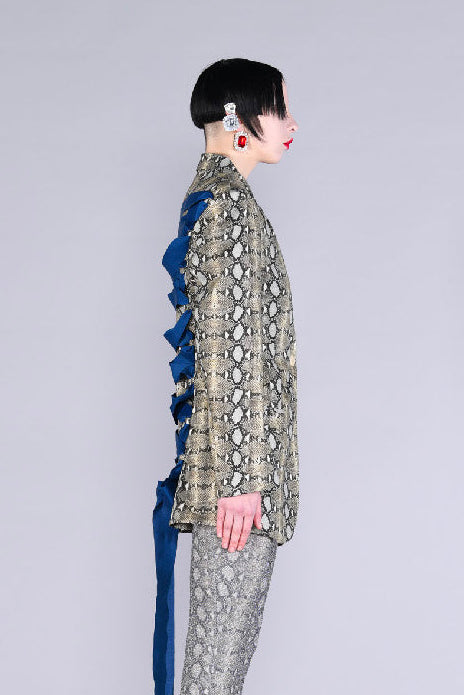 Barbara Bologna Snake Print Rimini Jacket