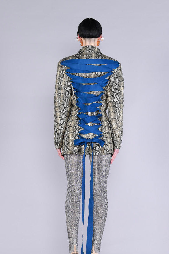 Barbara Bologna Snake Print Rimini Jacket