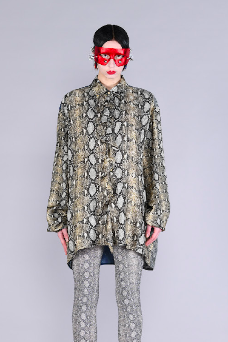 Barbara Bologna Snake Skin Arezzo blouse, Lili The First boutiques DC and NY